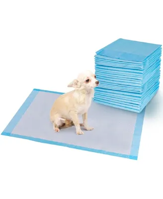 Costway 150 Pcs Puppy Pet Pads Dog Cat Wee Pee Piddle Pad Training Underpads (24'' x 36'')
