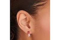 Women's Gradient Crystal Stud Earrings