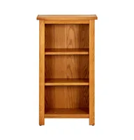 vidaXL Bookcase 17.7"x8.9"x32.3" Solid Oak Wood