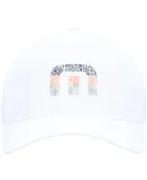 Men's Travis Mathew White Swim with Dolphins Flex Hat