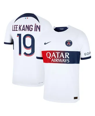 Men's Nike Lee Kang In White Paris Saint-Germain 2023/24 Away Match Authentic Player Jersey