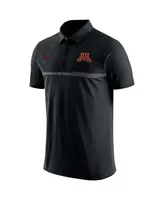 Men's Nike Black Minnesota Golden Gophers Coaches Performance Polo Shirt