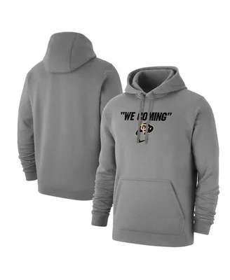Men's Nike Heather Gray Colorado Buffaloes We Coming Pullover Hoodie