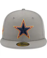 Men's New Era Gray Dallas Cowboys Super Bowl Xxviii Color Pack Multi 59FIFTY Fitted Hat