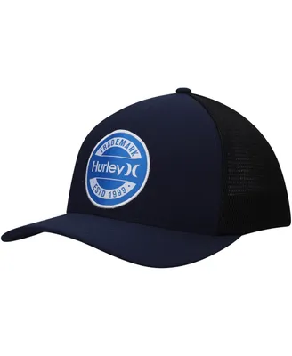 Men's Hurley Navy Charter Trucker Snapback Hat