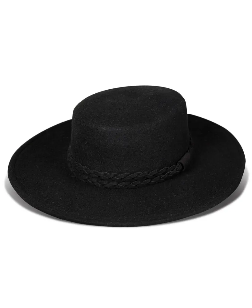 Lucky Brand Women's Wool Boater Hat