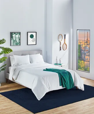 Closeout! Lacoste Home Percale Piece Duvet Set