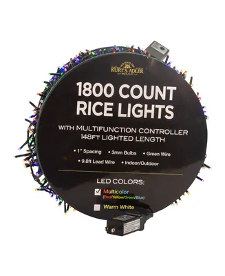 Kurt Adler 1800-Light 148' Led Rice Light Set