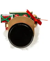 Kurt Adler 15" Nutcracker with Gift Box and Wreath