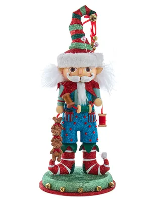 Kurt Adler 15" Hollywood Elf with Teddy Bear Nutcracker