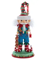 Kurt Adler 15" Hollywood Elf with Teddy Bear Nutcracker