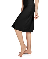 MeMoi Women's Seamless High-Waisted Bonded Full Slip Skirt