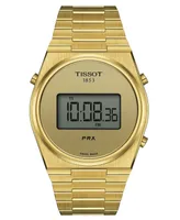 Tissot Men's Digital Prx Gold Pvd Stainless Steel Bracelet Watch 40mm