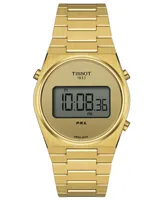 Tissot Unisex Digital Prx Gold Pvd Stainless Steel Bracelet Watch 35mm