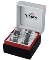 Tissot Unisex Swiss Automatic Heritage Small Second 1938 Stainless Steel Mesh Bracelet Watch 39mm Set