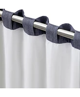 Ricardo Chevron 80C/20P Sustainable Triple Lined Rod Pocket w/Back Tabs Curtain Panel 48"W x 96"L