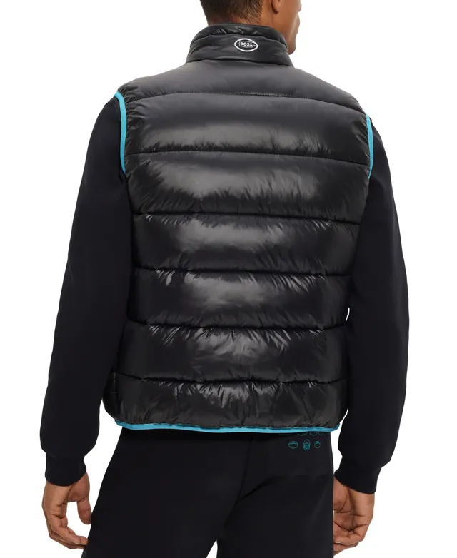 BOSS - BOSS x NFL water-repellent padded gilet with collaborative branding