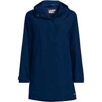 Lands' End Women's Petite Squall Hooded Waterproof Raincoat