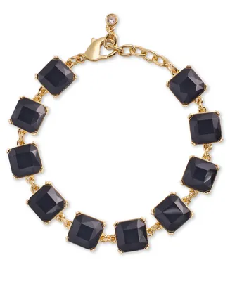 On 34th Gold-Tone Stone Station Flex Bracelet, Created for Macy's
