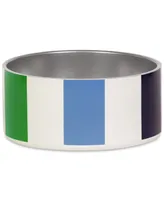 Kate Spade New York Adventure Stripe Stainless Steel Dog Bowl