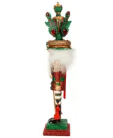 Kurt Adler 18" Hollywood Leaves Hat Nutcracker