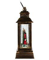 Kurt Adler Kurt Adler 10.4" Battery-Operated Light Up Santa Water Lantern with Projector