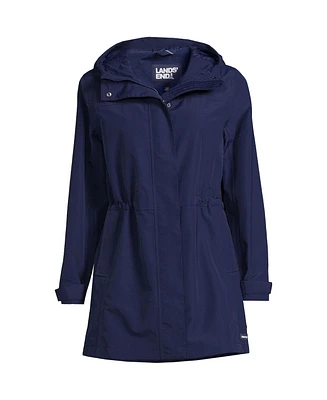 Lands' End Women's Squall Hooded Waterproof Raincoat