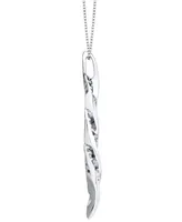 Sirena Diamond Twist Pendant Necklace (/8 ct. t.w.) in 14k White Gold