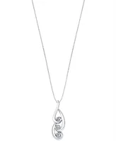 Sirena Energy Diamond Swirl Pendant Necklace (3/8 ct. t.w.) in 14k White Gold