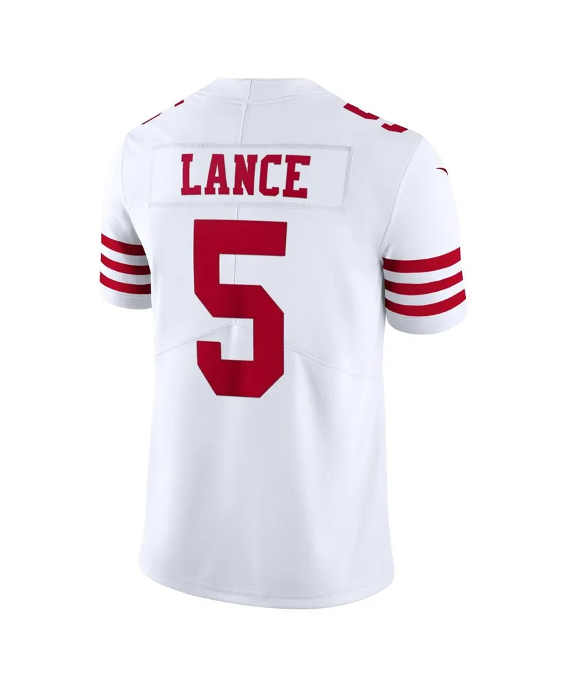 Men's Nike Trey Lance White San Francisco 49ers Vapor Limited Jersey