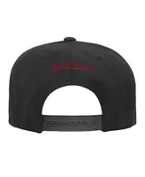 Big Boys and Girls Mitchell & Ness Black Miami Heat Team Script Snapback Hat