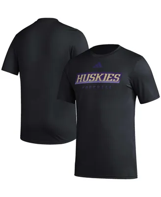 Men's adidas Washington Huskies Football Practice Aeroready Pregame T-shirt