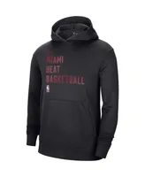 Men's and Women's Nike Miami Heat 2023/24 Performance Spotlight On-Court Practice Pullover Hoodie