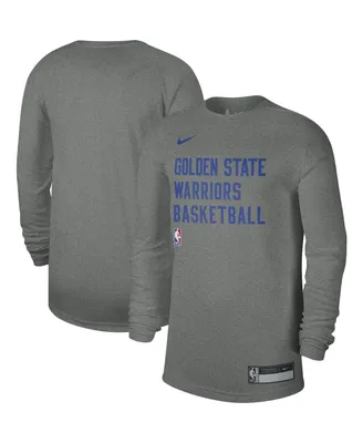 Men's and Women's Nike Heather Gray Golden State Warriors 2023 Legend On-Court Practice long sleeve