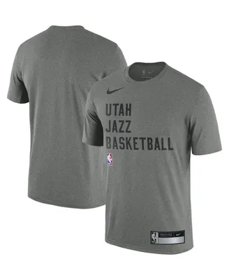Men's Nike Heather Gray Utah Jazz 2023/24 Sideline Legend Performance Practice T-shirt