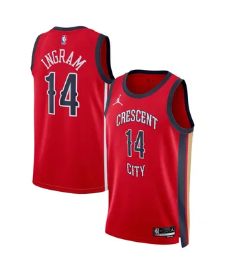 Men's and Women's Jordan Brandon Ingram Red New Orleans Pelicans Swingman Jersey - Statement Edition