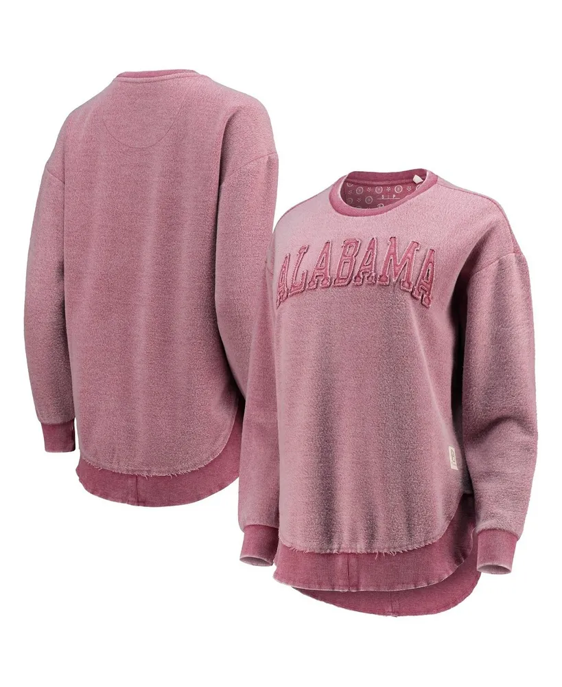 Women's Pressbox Crimson Alabama Tide Ponchoville Pullover Sweatshirt