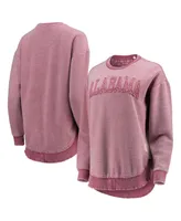 Women's Pressbox Crimson Alabama Tide Ponchoville Pullover Sweatshirt