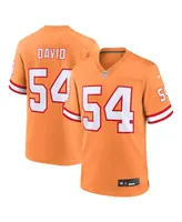 Men's Nike Lavonte David Orange Tampa Bay Buccaneers Throwback Game Jersey