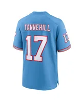 Men's Nike Ryan Tannehill Light Blue Tennessee Titans Oilers Throwback Alternate Game Player Jersey