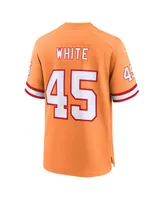 Men's Nike Devin White Orange Tampa Bay Buccaneers Throwback Game Jersey