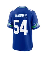 Men's Nike Bobby Wagner Royal Seattle Seahawks Throwback Player Game Jersey