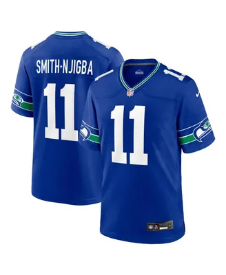 Men's Nike Jaxon Smith-Njigba Royal Seattle Seahawks Throwback Player Game Jersey