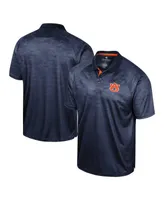 Men's Colosseum Navy Auburn Tigers Honeycomb Raglan Polo Shirt