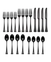 Lenox Portola Satin Black 20 Piece Flatware Set