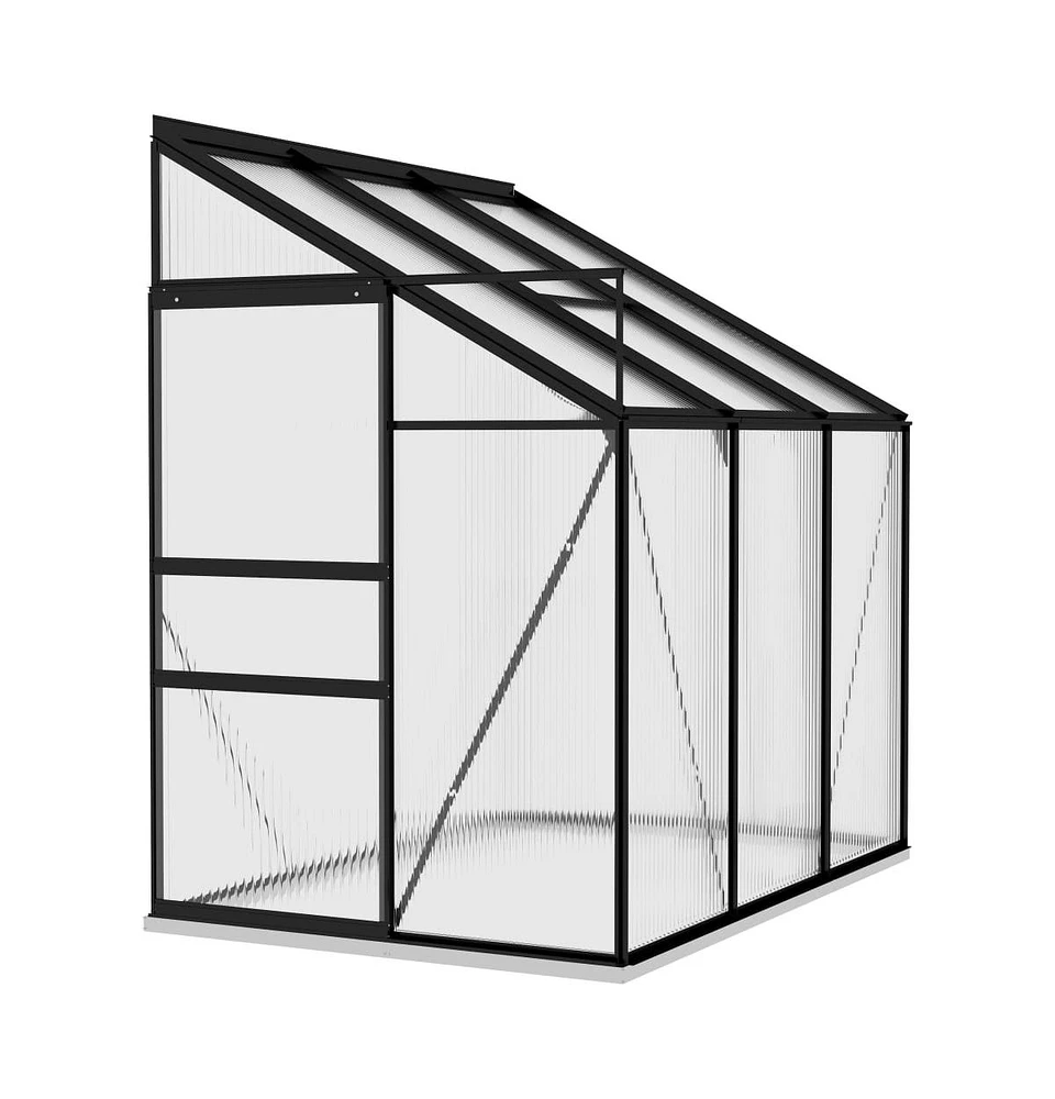 vidaXL Greenhouse Anthracite Aluminum 140.1 ft