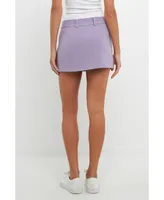 English Factory Women's Low Rise Mini Skirt