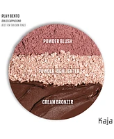 Kaja Face Bento Cream Bronzer, Powder Blush & Highlighter Sculpting Trio