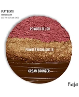 Kaja Face Bento Cream Bronzer, Powder Blush & Highlighter Sculpting Trio