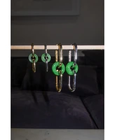 seree Della - Convertible link jade earrings
